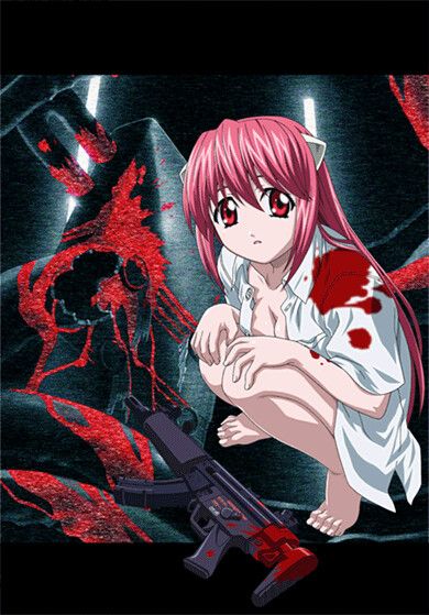 エルフェンリート Tシャツ ELFEN LIED アニメ 岡本倫 ルーシー グロ Elfen Lied エルフェンリート Tシャツ 黒 ブラック XL 貴重