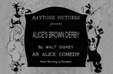 Alice's Brown Derby（原題）